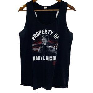 The Walking Dead Daryl Dixon Black Sleeveless Tank Top Shirt Size XL Women's